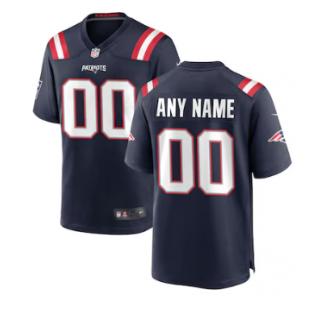Nike New England Patriots Custom Game Jersey - Navy